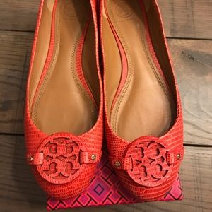 Tory Burch Mini Miller Ballerina Flat, Melon 9.5